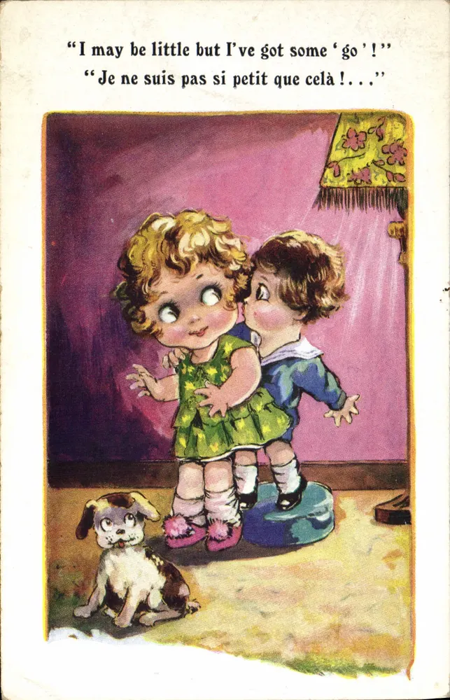 Dwa dzieci i pies — Seria Komiksy — Inter-Art Co., Barnes, London, S.W. - Awers