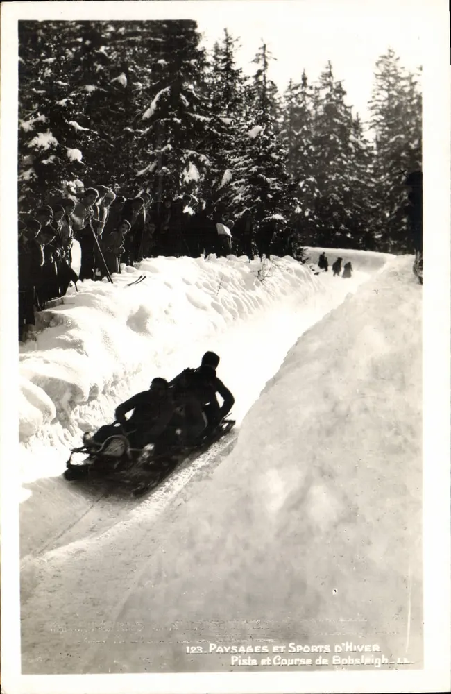 Bobsleigh-Strecke und Rennen — Winterlandschaften und Wintersport — n°123 - Vorderseite