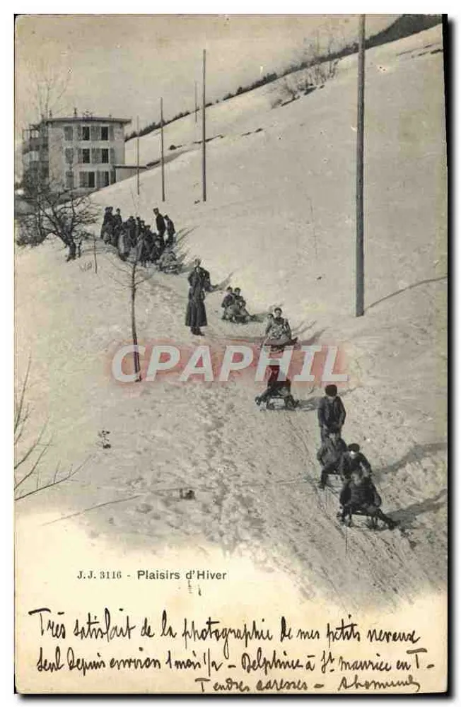 Winterfreuden — J.J. 3116 — Jallien Frères, Genf - Vorderseite