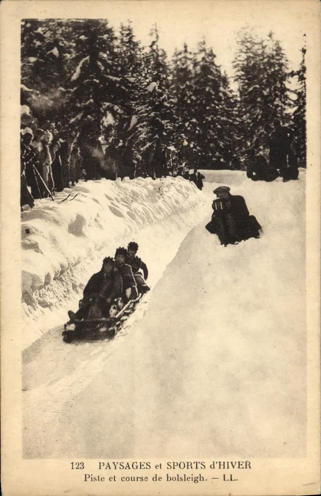 Bobsleigh-Strecke — WINTER-LANDSCHAFTEN UND SPORT — LL. - Vorderseite