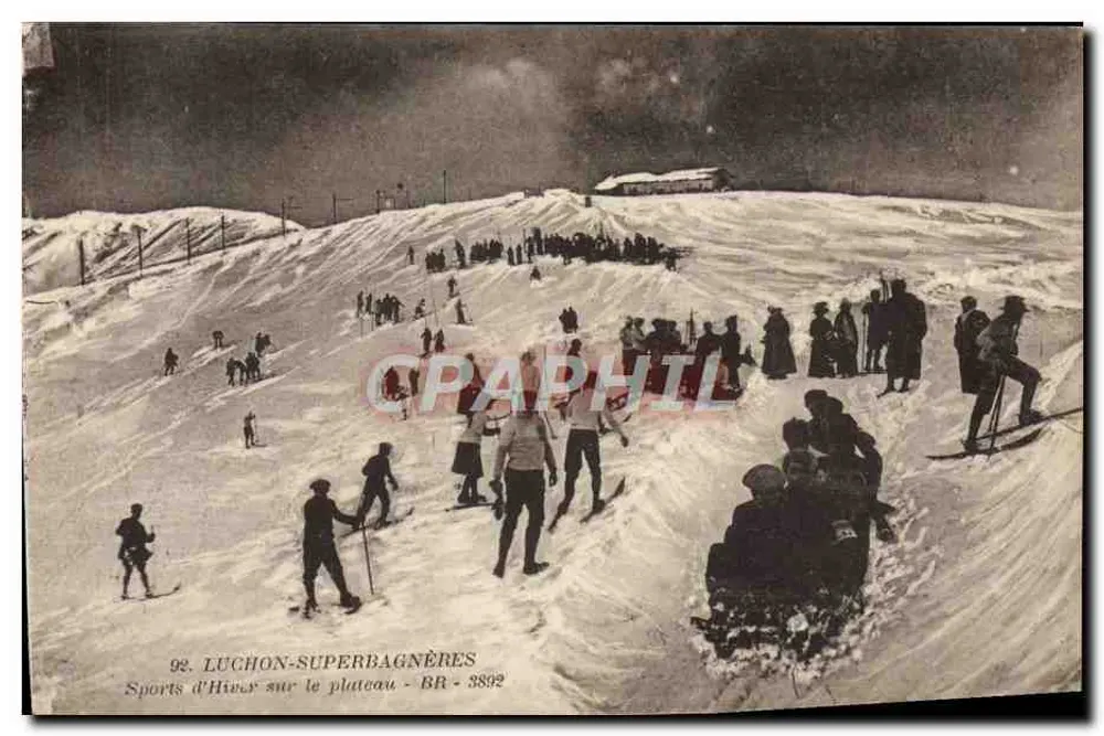 Luchon-Superbagnères — Winter-Sport auf der Ebene — Bloc Frères, Bordeaux, n° 3892 - Vorderseite