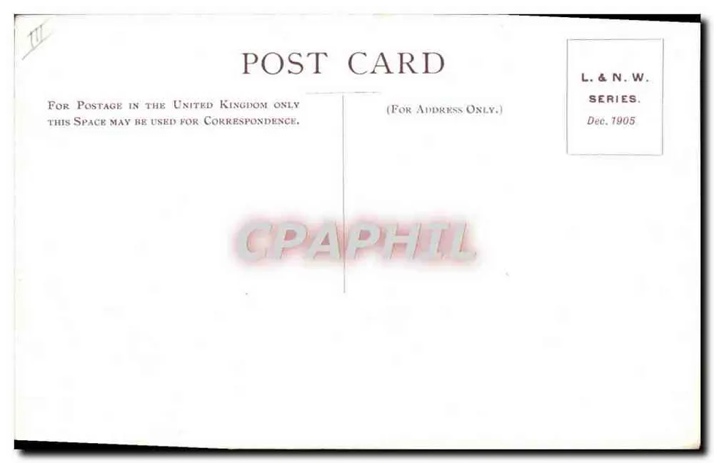 Locomotiva n°1952 — Lincoln & North Western Railway Company — série L.&N.W. n°III - Verso