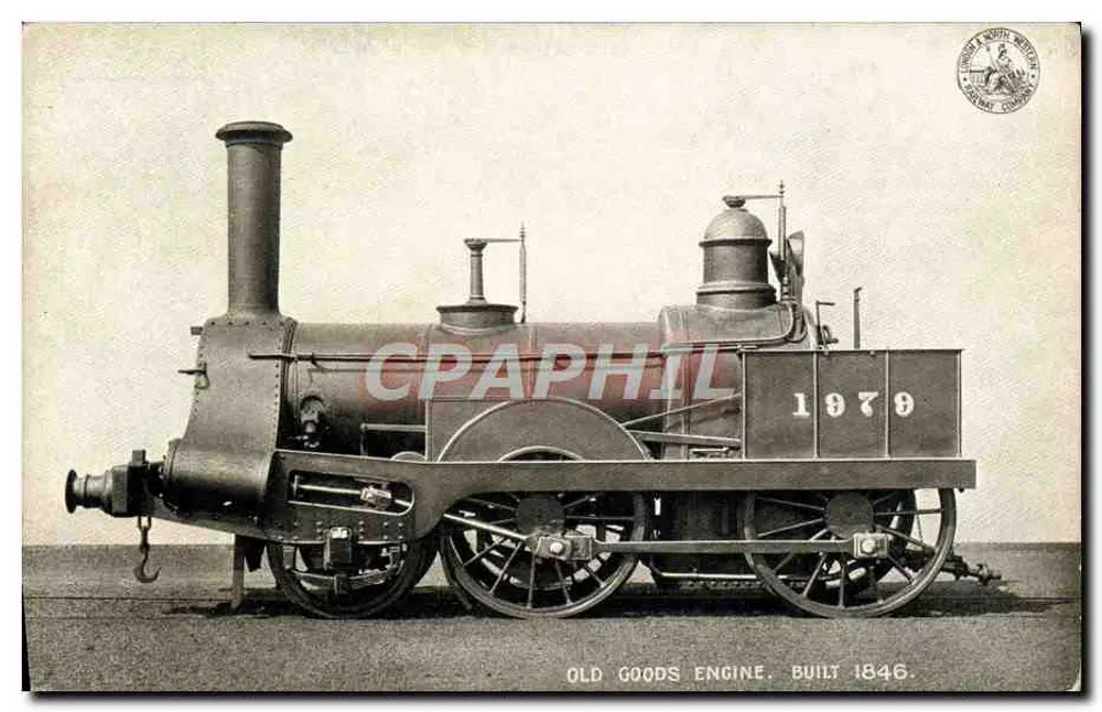 Velha locomotiva a vapor — Old Goods Engine — L.N.W.R. Additional Series - Frente