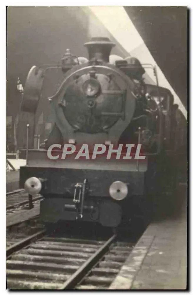 Locomotiva a vapor — estação — Foto Liermann - Frente