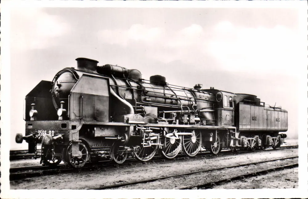 Locomotiva 3566 — Primeira « Pacific » transformada em 1929 — Edição « La Vie du Rail » n° 175 - Frente