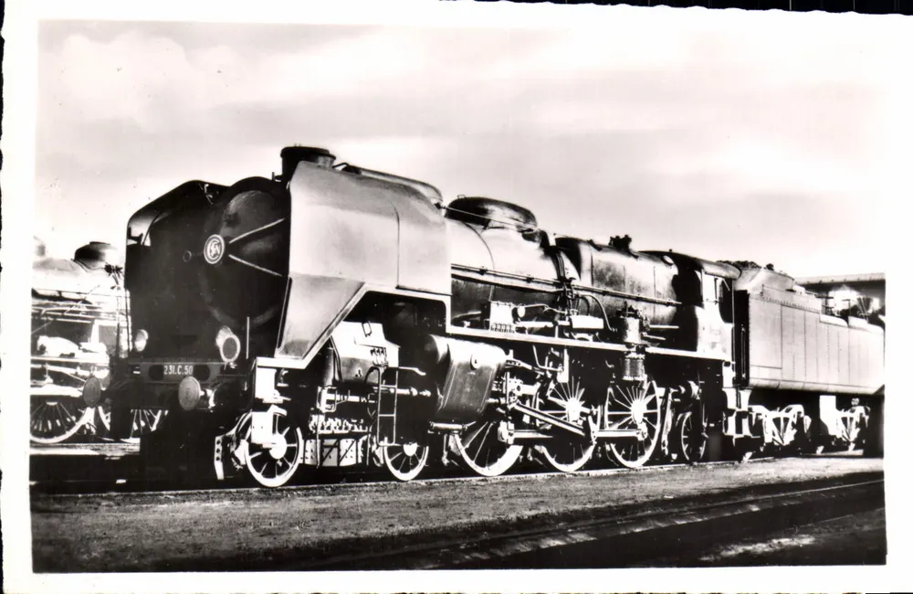 Locomotiva 231.C.50 — S.N.C.F. Região Norte — Edição J. Renaud N°172 - Frente