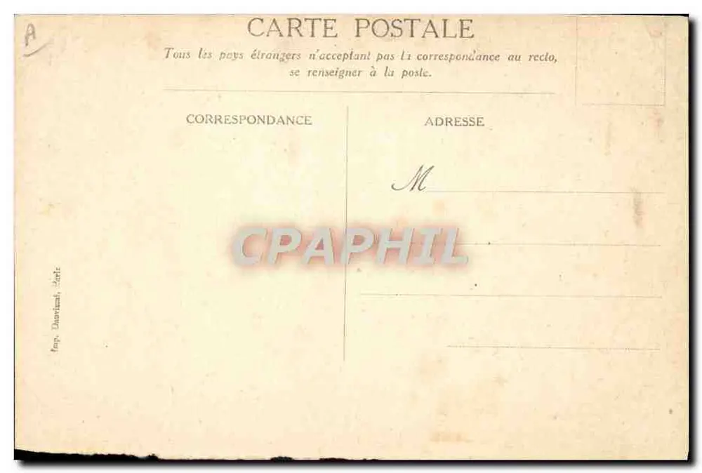 Eine Straße in Scutari — nach einer Aquatinte von M. Gilbert Galland — Messageries Maritimes - Rückseite