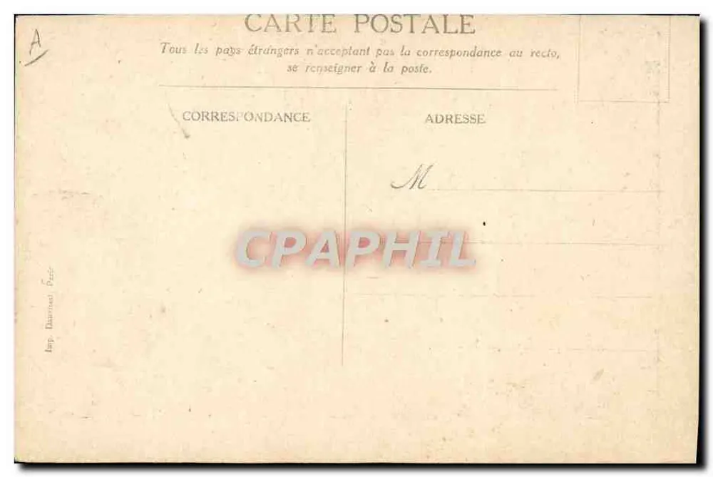 Eine Straße in Scutari — Nach einer Aquatinte von M. Gilbert Galland — Messageries Maritimes - Rückseite