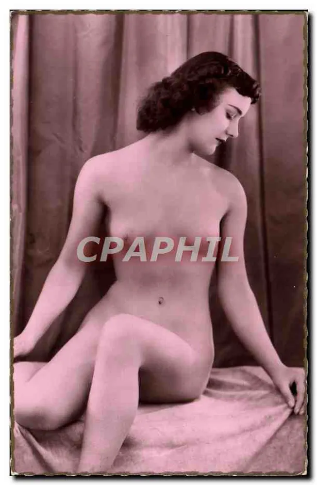 Mulher jovem nua — pose sentada — Éditions de Luxe, Paris, n° 488 - Frente