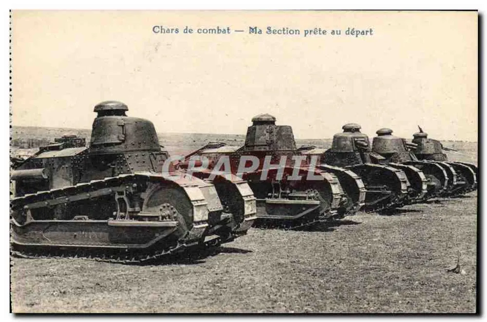 Kampfpanzer — Meine Abteilung bereit zum Abmarsch — Fot. A. Bardon, 16, R. de la Valperre, Montreuil - Vorderseite