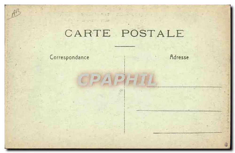 La Pompele — Gefangenes deutsches Panzerfahrzeug — Unbekannter Verlag, Seriennummer 107 - Rückseite
