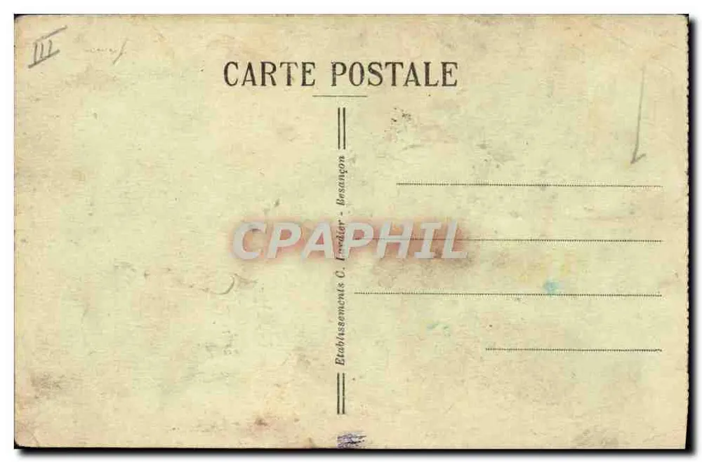 Besançon — Leichte Panzer auf dem Anstieg und Abstieg eines Hügels — Établissements C. Inarder - Rückseite