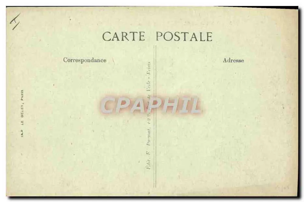 La Pompeelle — Deutscher Panzer — Verlag F. Deley, Paris, n° 230 - Rückseite