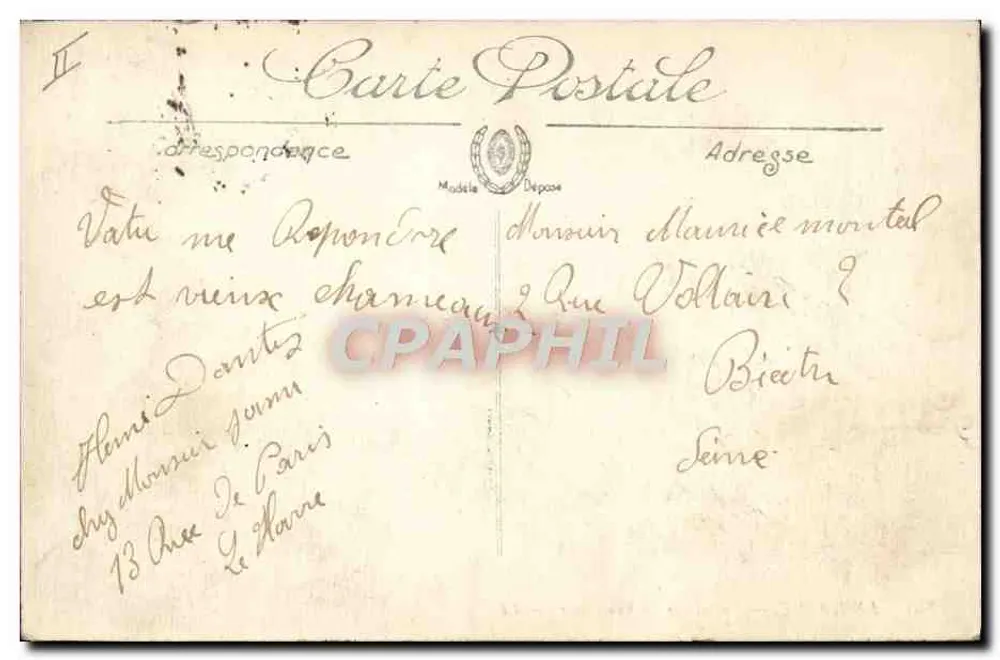 Le Havre — Torpilleur de haute mer — LL. — Nr. 575 - Rückseite