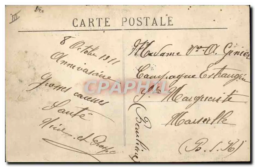 Toulon — Katastrophe der "Liberté" — Verlag Degrange, Toulon - Rückseite