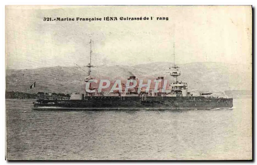 Französisches Kriegsschiff — IÉNA — Nr. 321 — Französische Marine - Vorderseite