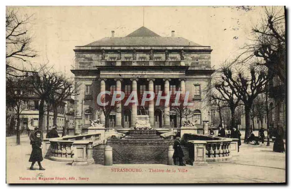 Straßburg - Stadttheater — Maison des Magasins Réunis, Verlag, Nancy - Vorderseite