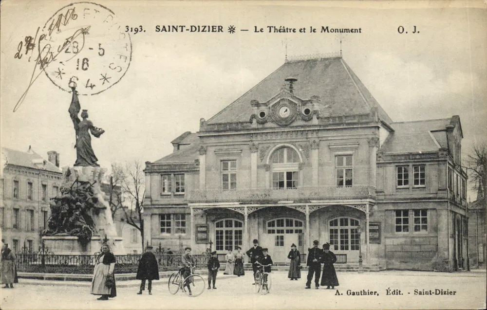 Saint-Dizier — O Teatro e o Monumento — A. Gauthier, Edição Saint-Dizier - Frente
