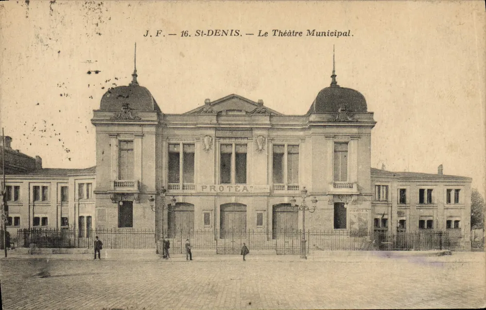 San-Denis — El Teatro Municipal — J.F. — 16. PROTEA - Anverso