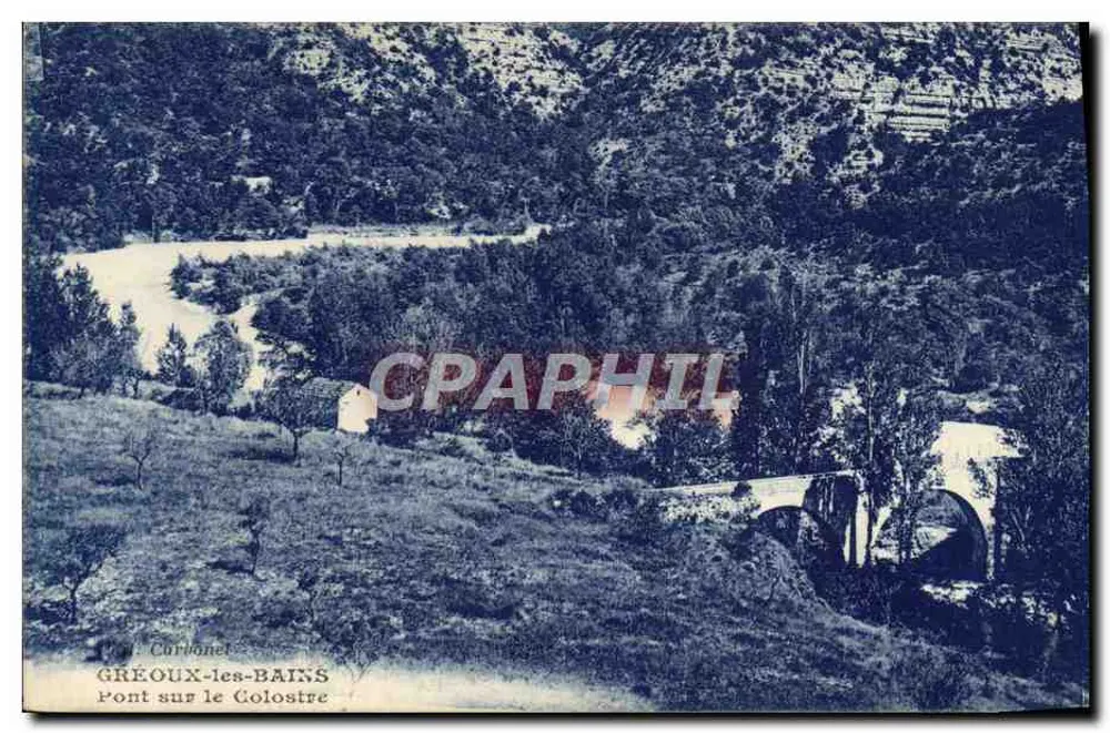 Gréoux-les-Bains — Ponte sobre o Colostre — Editor Carbonet, n° 04 - Frente