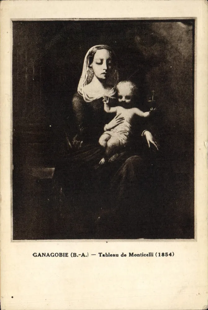 Ganagobie (B.-A.) — Quadro de Monticelli (1854) - Frente