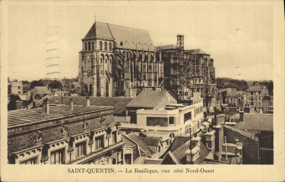 Saint-Quentin — Die Basilika, Ansicht von der Nordwestseite - Vorderseite
