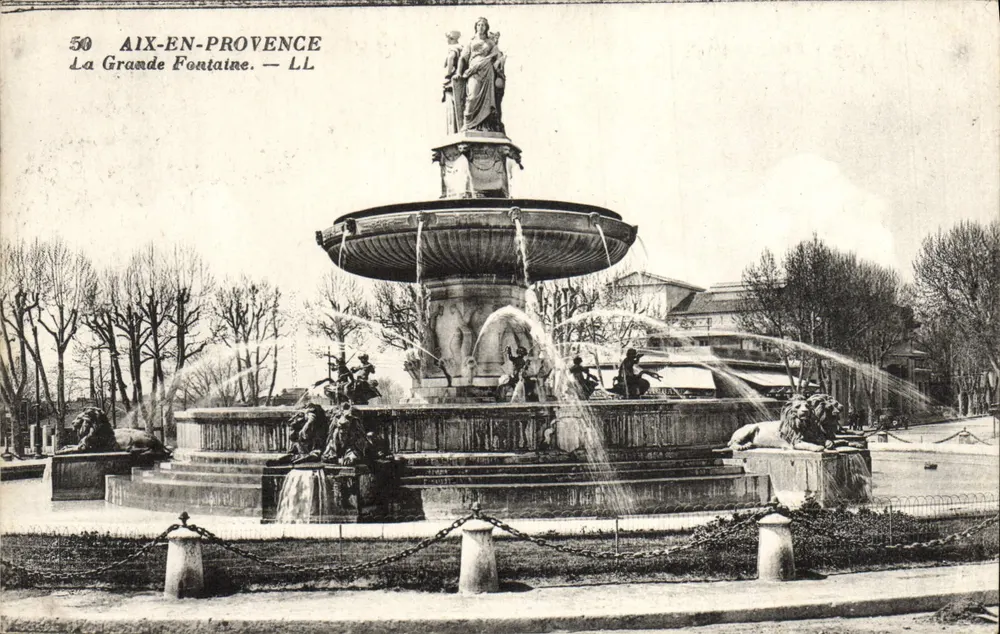 Aix-en-Provence — Die Grande Fontaine — LL - Vorderseite