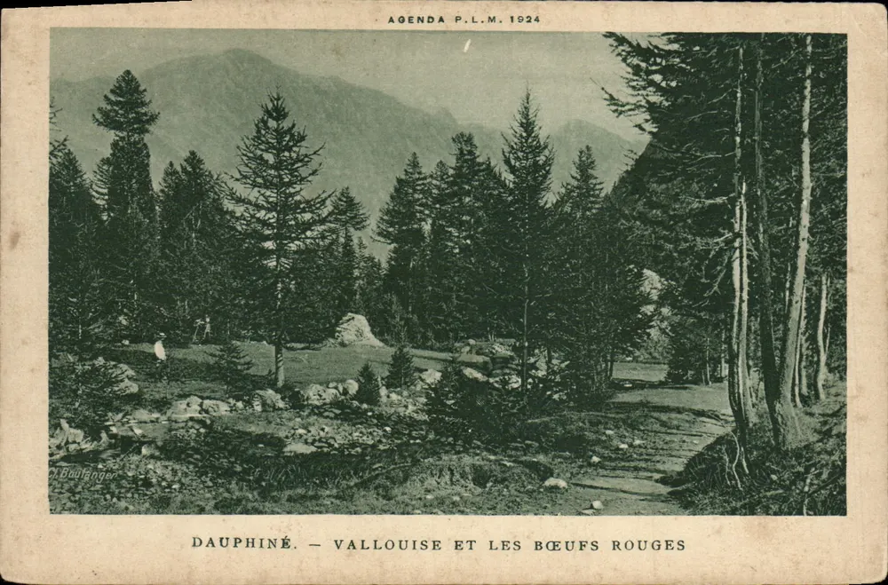 Dauphiné — Vallouise und die Rote Bullen — Agenda P.L.M. 1924 - Vorderseite