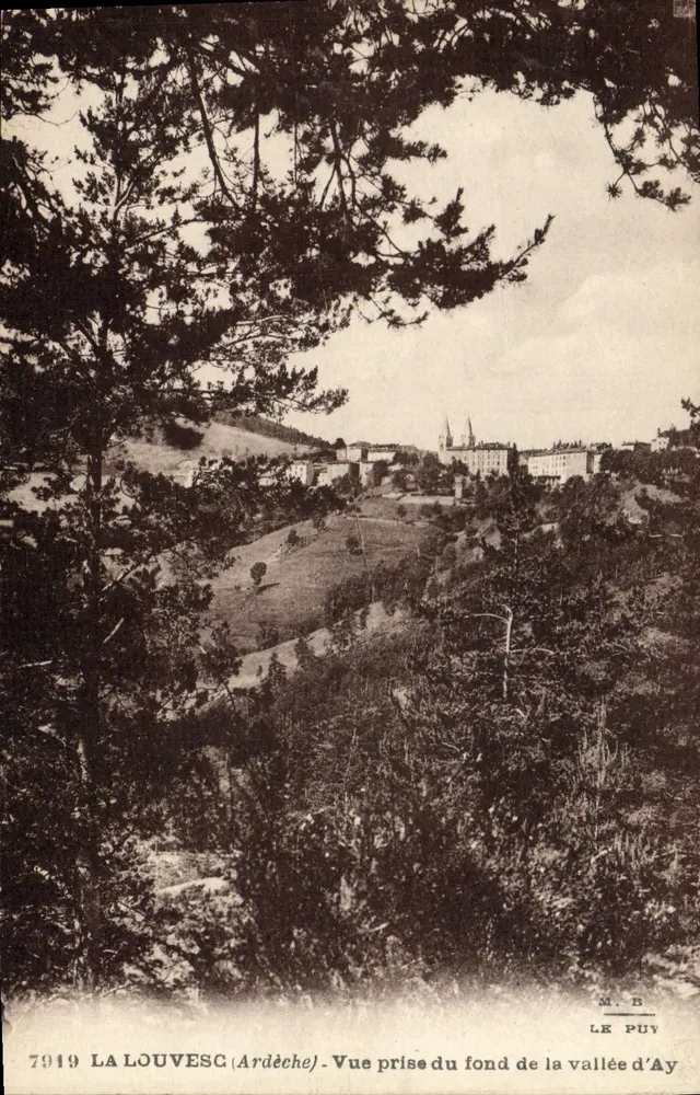 La Louvesc (Ardèche) — Ansicht vom Grund der Ay-Tal — M. B. Le Puy - Vorderseite
