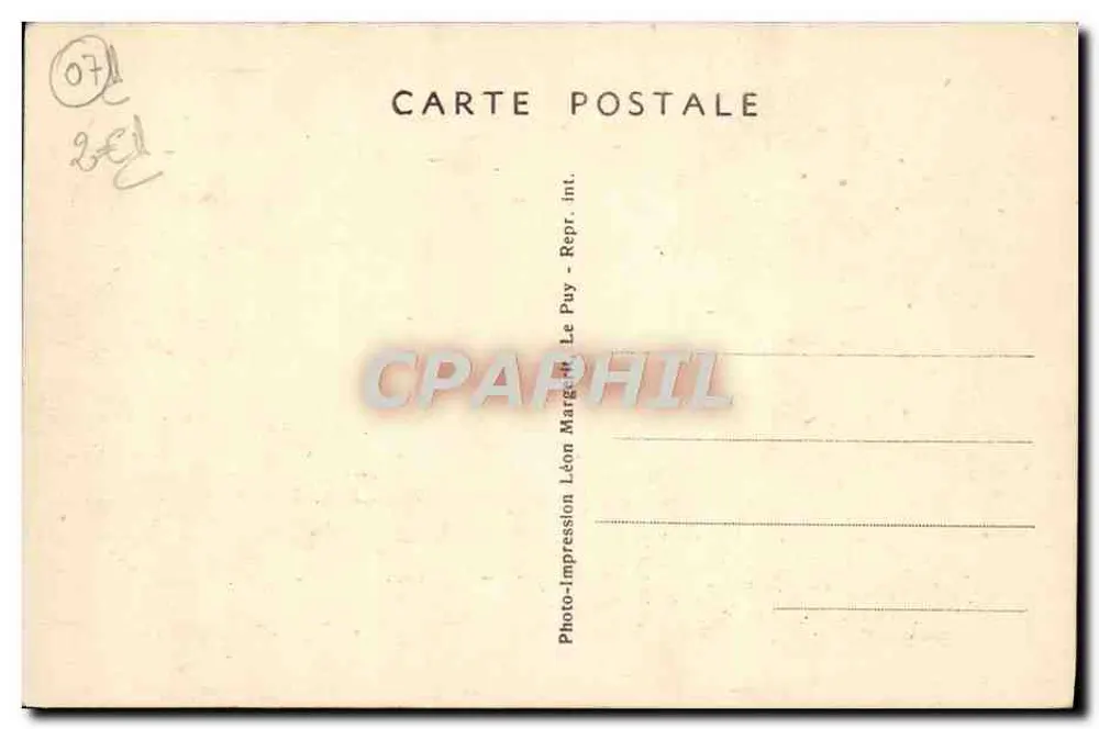 Lac d'Issarlès (Ardèche) — Tiefster See Frankreichs — Photo-Margé dit Le Puy - Rückseite