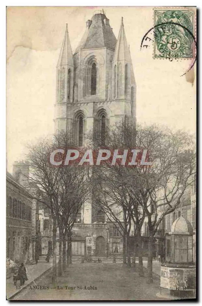 Angers — A Torre Saint-Aubin — Editor não visível, n° de série 18 - Frente