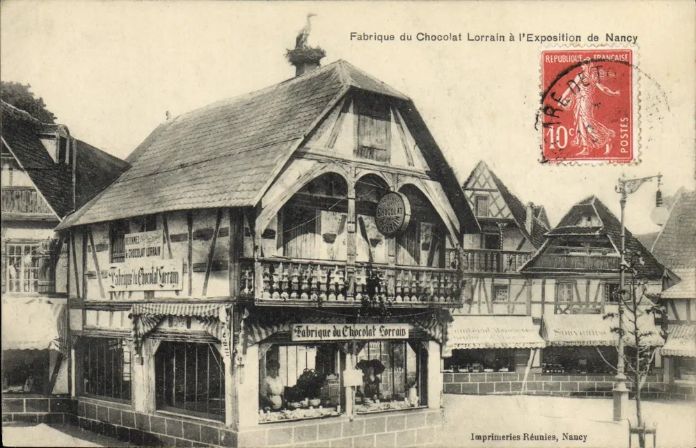 Fábrica do Chocolate Lorrain na Exposição de Nancy — Imprimeries Réunies, Nancy - Frente