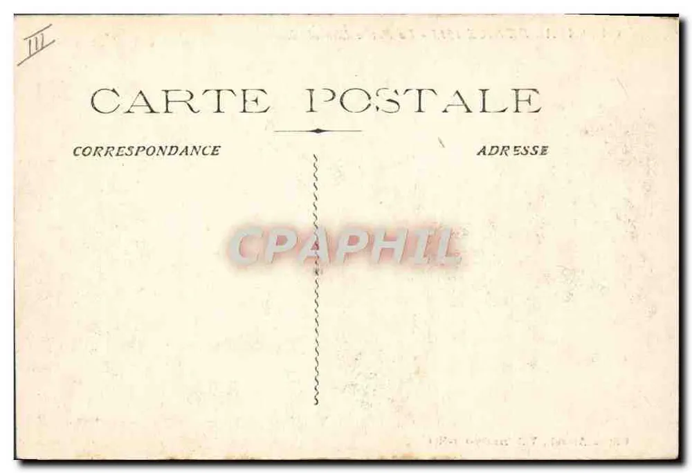 Carnaval de Nice 1913 — A Pequena Chocolatière — Edição Artault, Villefranche-sur-Mer - Verso