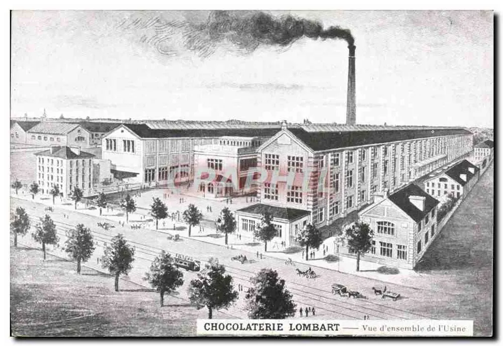 Chocolaterie Lombart — Übersicht der Fabrik - Vorderseite