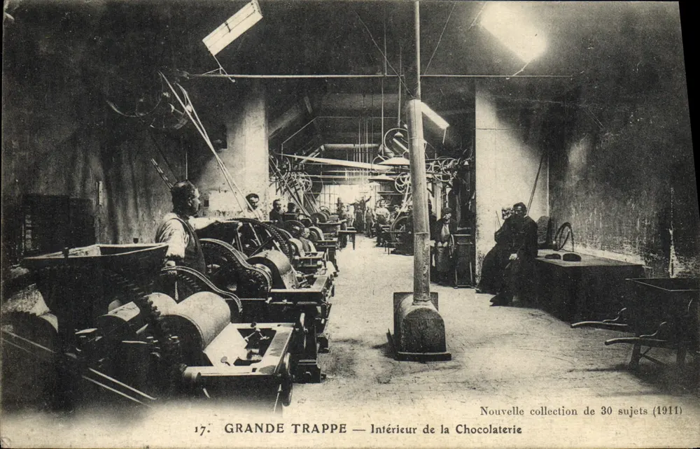 Grande Trappe — Interior de la Chocolatería — Nueva colección de 30 temas (1911) - Anverso