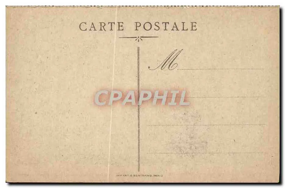 Roye (Somme) — Maschinerie der zerstörten Zuckerfabrik Lebandy — Imp. Art. Bertrand, Paris - Rückseite