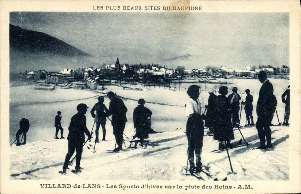 Villard-de-Lans — Winter-Sport auf der Bains-Piste — A.M. - Vorderseite