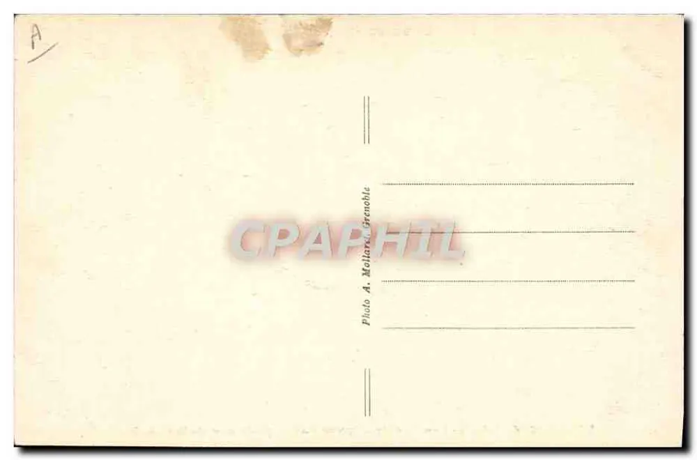 Villard-de-Lans — Winter-Sport auf der Bains-Piste — A.M. - Rückseite