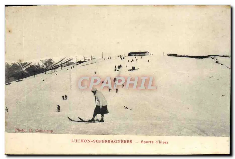 Luchon-Superbagnères — Winter-Sport — Foto B. Canialoup - Vorderseite