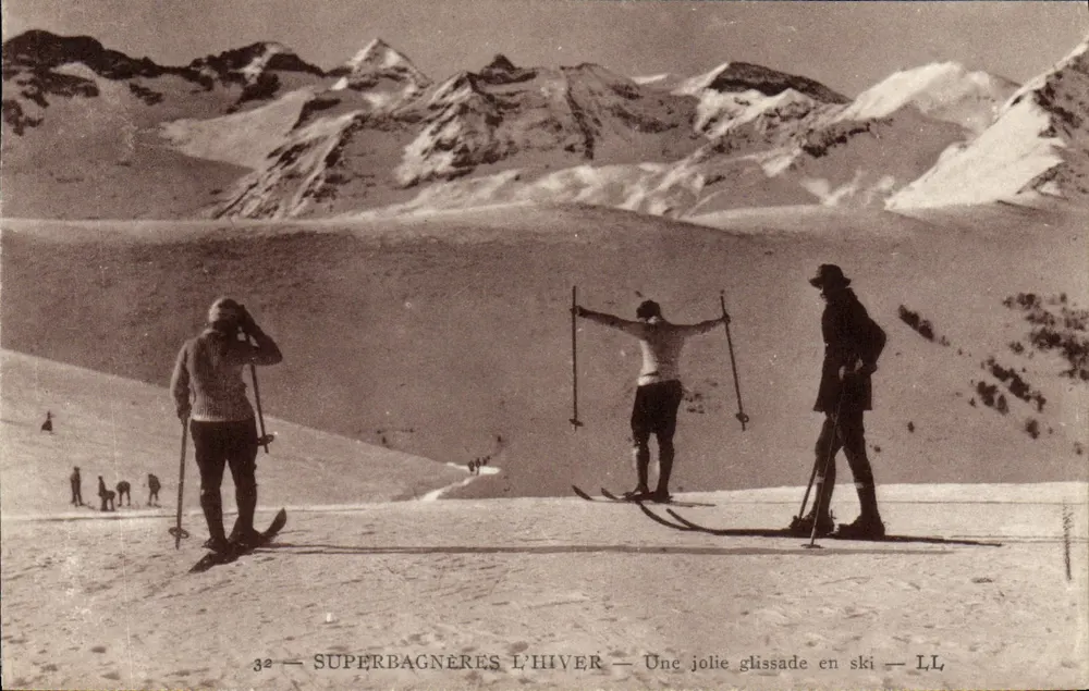 Superbagnères l'Hiver — Eine schöne Schischanze — LL - Vorderseite