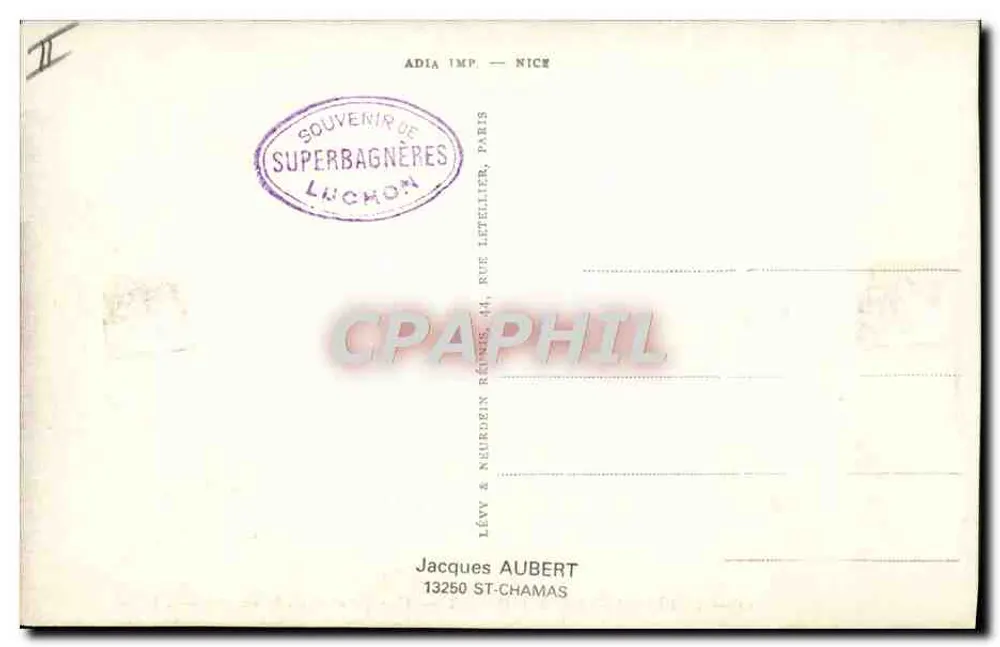 Superbagnères l'Hiver — Eine schöne Schischanze — LL - Rückseite