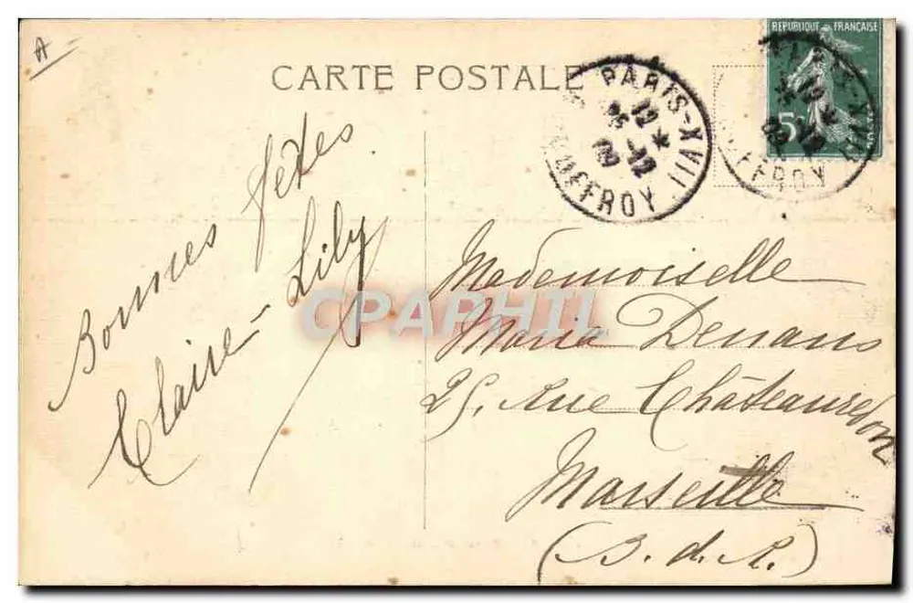 Winter-Ski — Das Ski — J.J. 6867 — Juillien frères, Phot. Editeurs, Genève - Rückseite