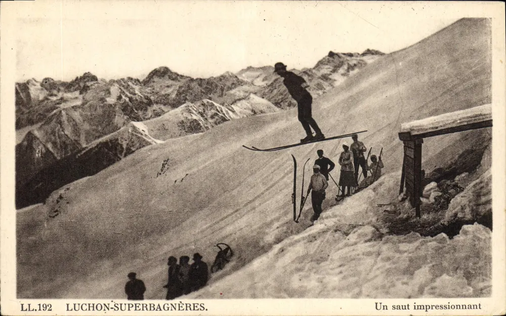 Ski-Veranstaltung in Luchon-Superbagnères — LL.192 — Verlag Cie des Arts - Vorderseite