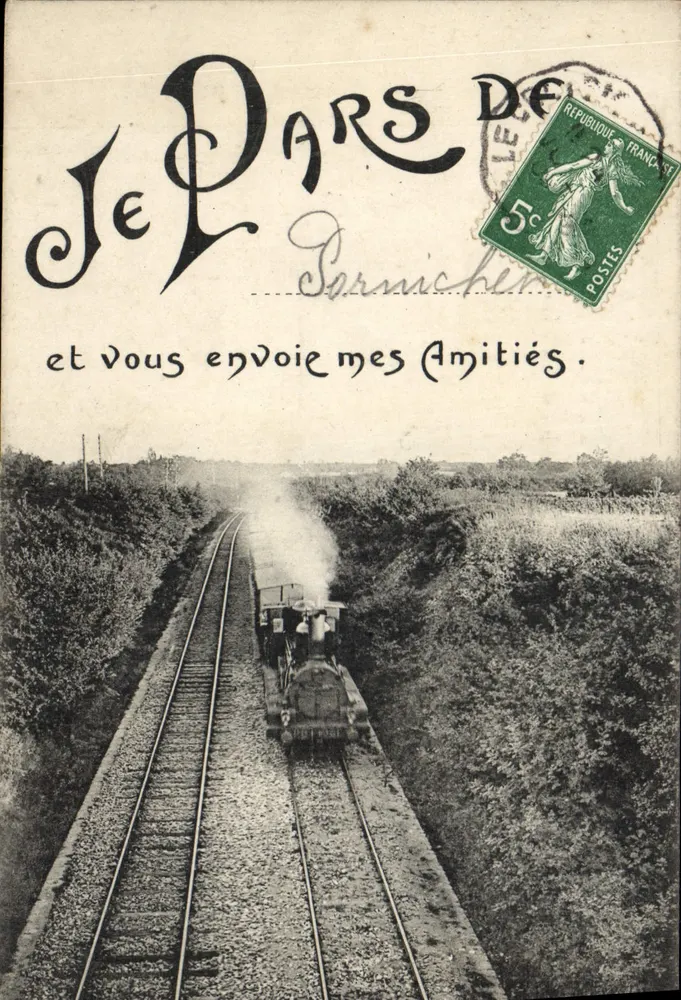 Trem na estação — Pernuchet — Artaud-Nozais, Nantes - Frente