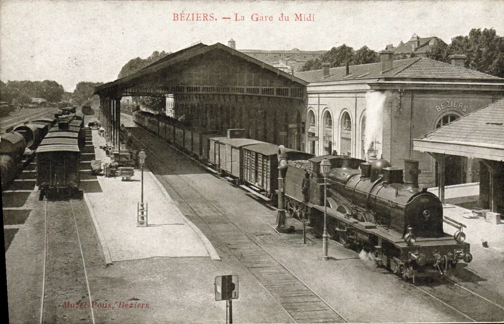 Béziers — Die Bahnhof des Südens — Mazel Pons, Béziers - Vorderseite