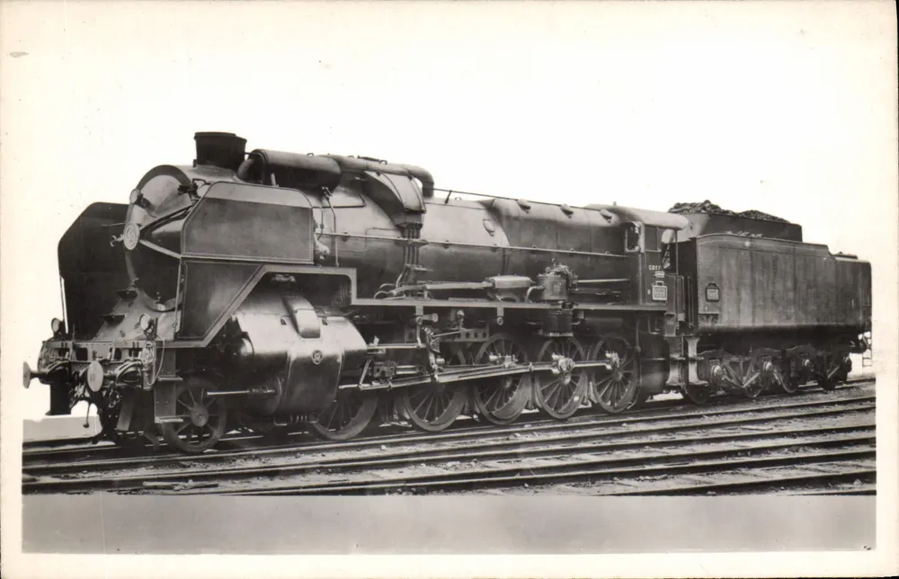 Locomotiva 150 P Compound a 4 cilindros — S.N.C.F., Notre Métier 1950, n° 20 — 1ère Série - Frente