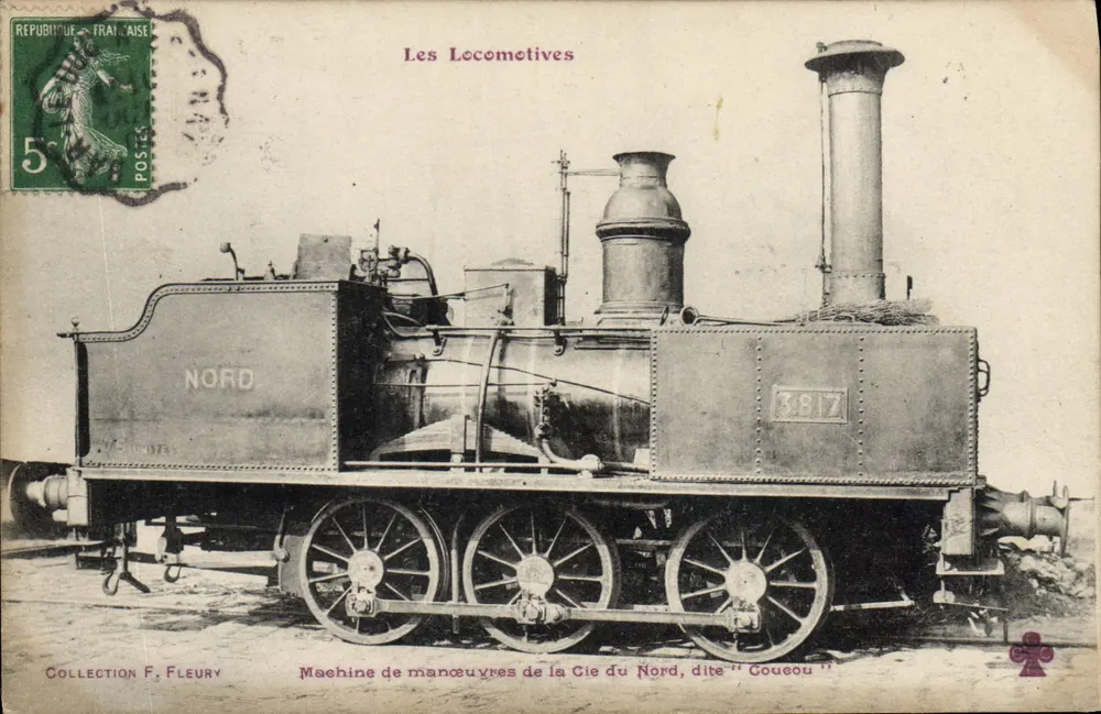 Manövermaschine der Cie du Nord, genannt "Coueou" — Sammlung F. Fleury — Verleger F. Fleury - Vorderseite