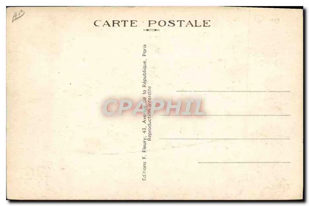 Locomotiva Nord - Tipo Baltic — As locomotivas francesas — Editor F. Fleury, n° 015 - Verso