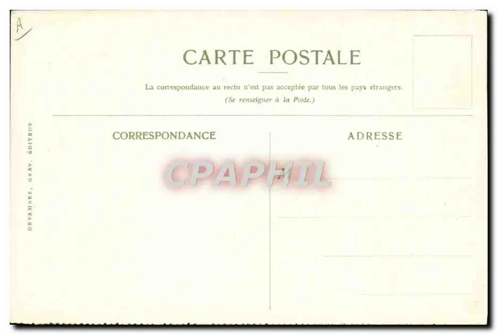 Paillettes près Majunga (Madagascar) — Zeichnung nach dem Gemälde von Maurice Lévis — Compagnie des Messageries Maritimes - Rückseite