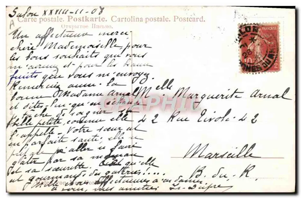 O Titanic — Partida de Nova York — Editor H. Haffner, n° 1906 - Verso